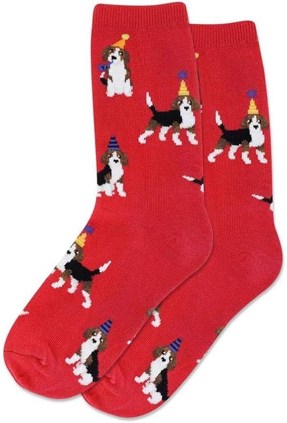 Kid's Party Beagle Crew Socks