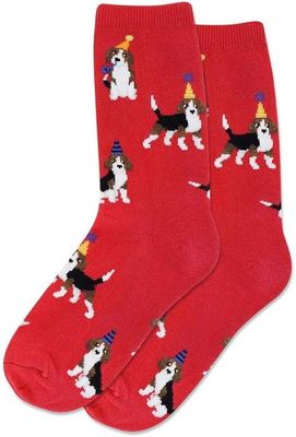 Kid's Party Beagle Crew Socks