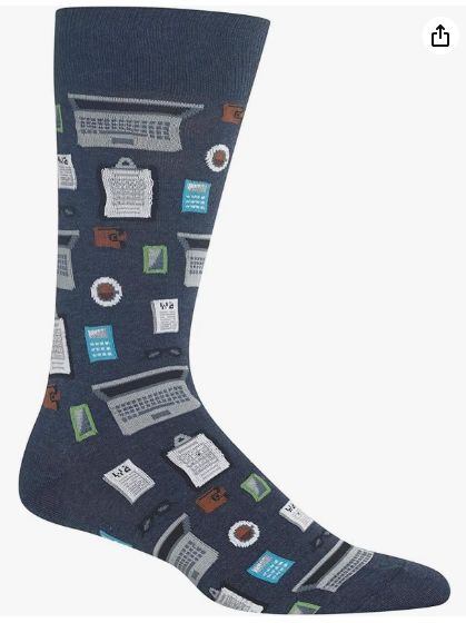 Men's Accountant Crew Socks