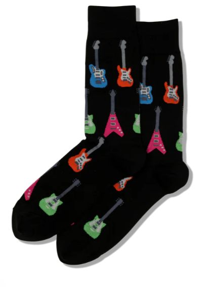 Men's Electric Guitars Crew Socks