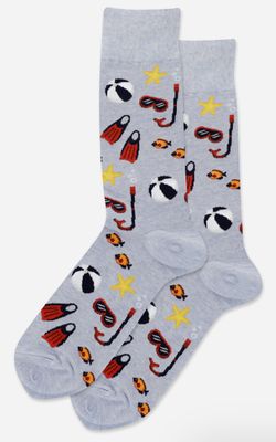 Men's Snorkel Crew Socks - Navy