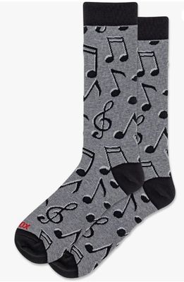 Men's Music Notes Crew Socks