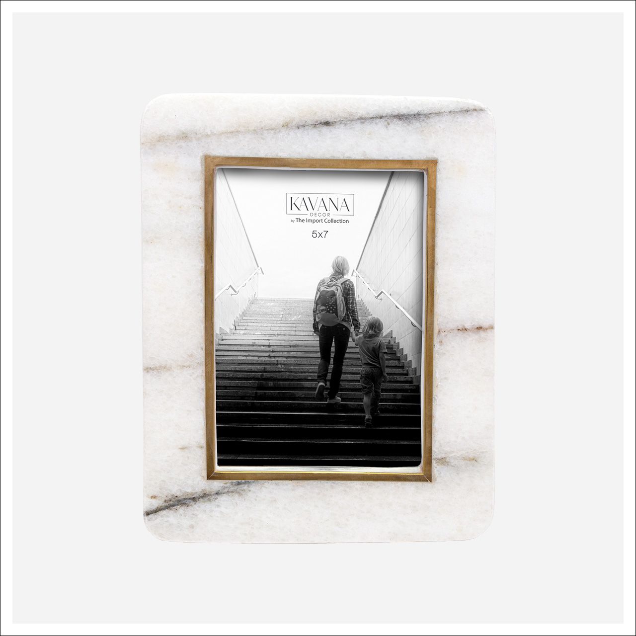 Colston Frame 5x7 Marble, gold
