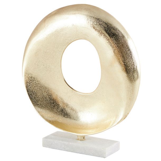 ALUM MARBLE SCULPT 15"W, 17"H