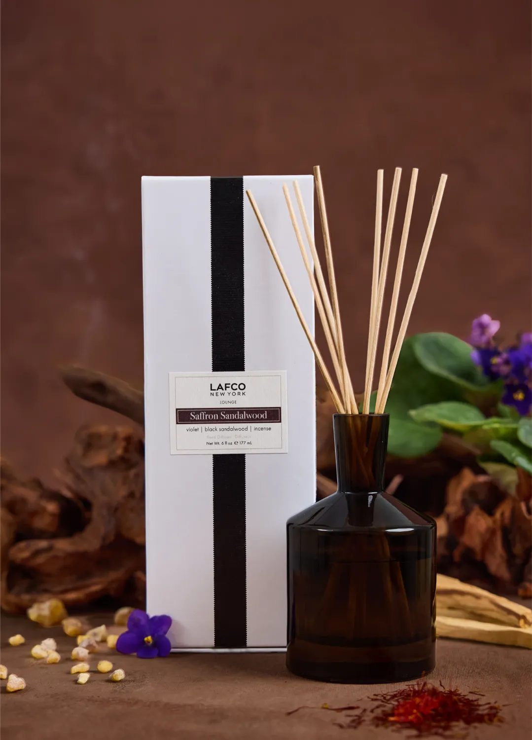 6oz Saffron Sandalwood Classic Diffuser - Lounge