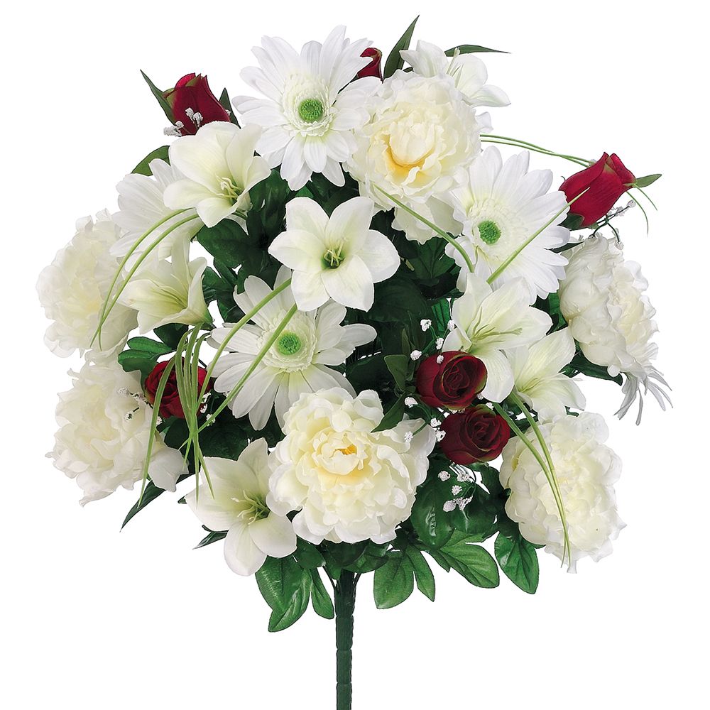 23"PEONY/ROSE/GER.DAISY BU.X30