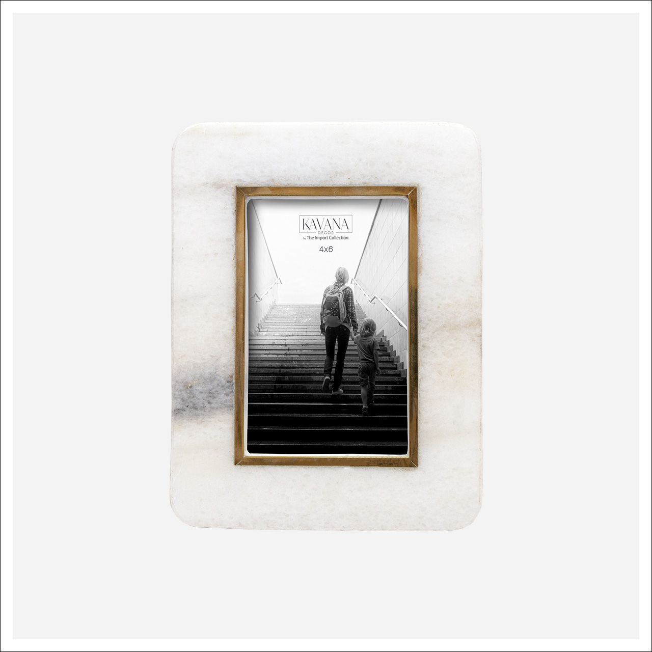 Colston Frame 4x6 Marble, gold