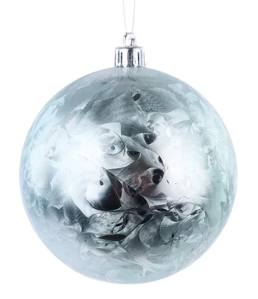 Feather Smooth Ball Ornament LIGHT BLUE 100MM FEATHER