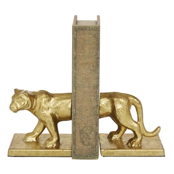 METAL LEOPARD BOOKEND PR 4"W, 5"H