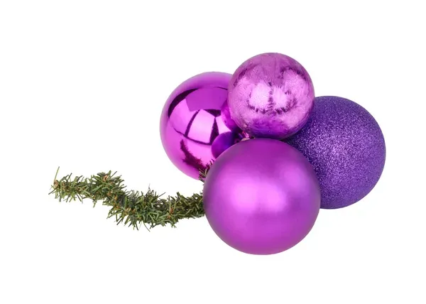Ball Cluster Ornament PURPLE 80/60MM