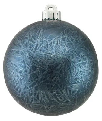 Feather Smooth Ball Ornament NAVY BLUE 120MM FEATHER
