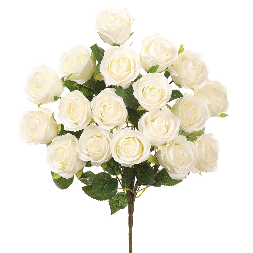 18.5"ROSE BUSH X18 WH