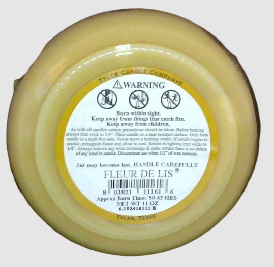 11 OZ FLEUR DE LIS CANDLE