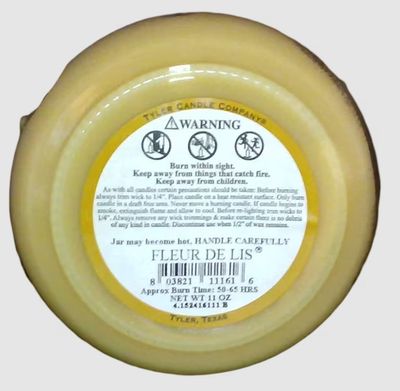 11 OZ FLEUR DE LIS CANDLE