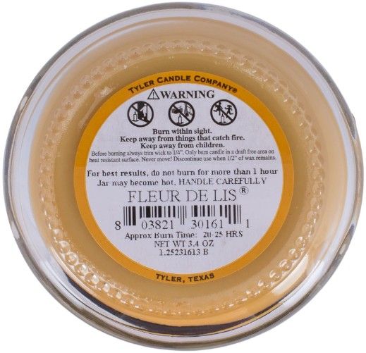 3 OZ FLEUR DE LIS CANDLE