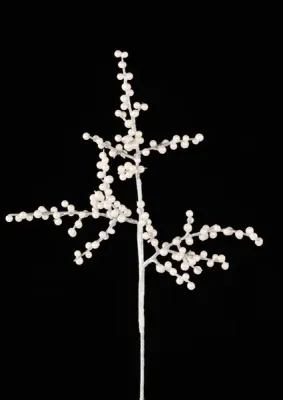 Mini Twig Spray -  IRIDESCENT WHITE 22"L