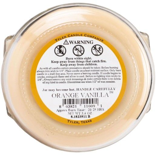 3 OZ ORANGE VANILLA CANDLE