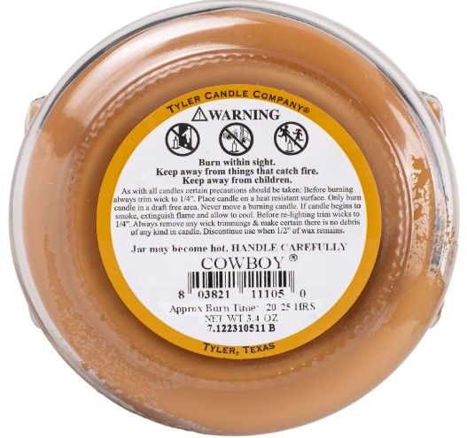 3 OZ COWBOY CANDLE