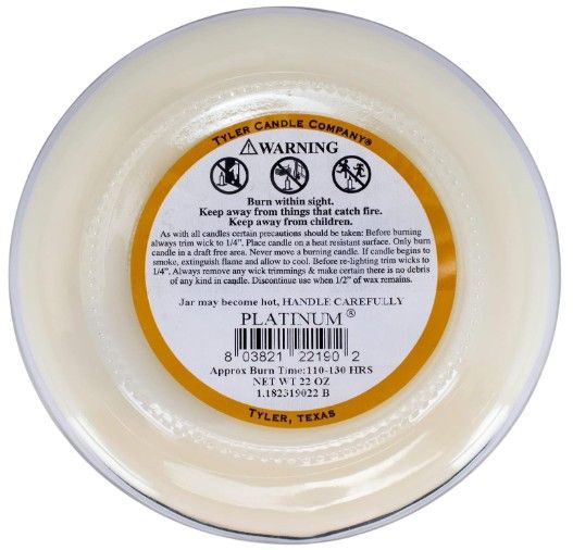 22 OZ PLATINUM CANDLE