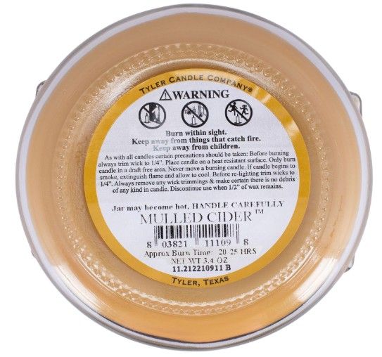 3.4 OZ MULLED CIDER CANDLE