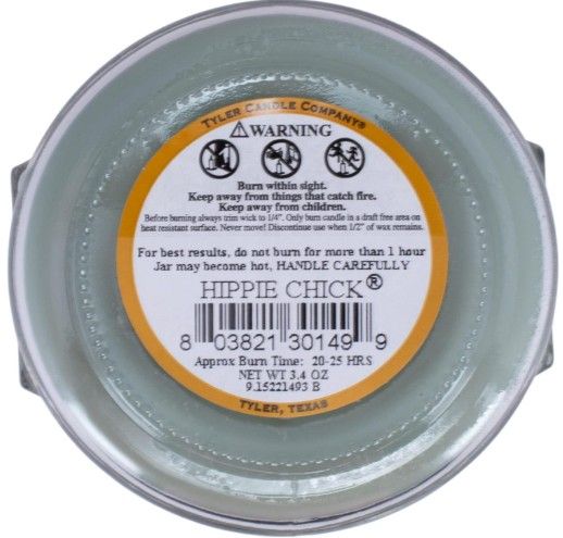 22 OZ HIPPIE CHICK CANDLE