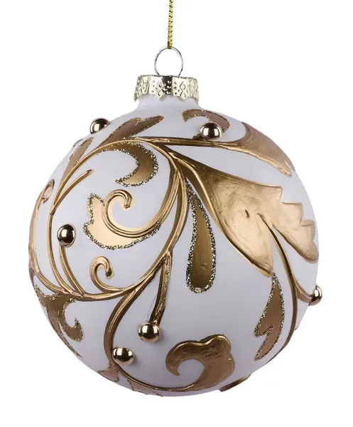 100Mm Glitter/Rhinestone Ball Ornament