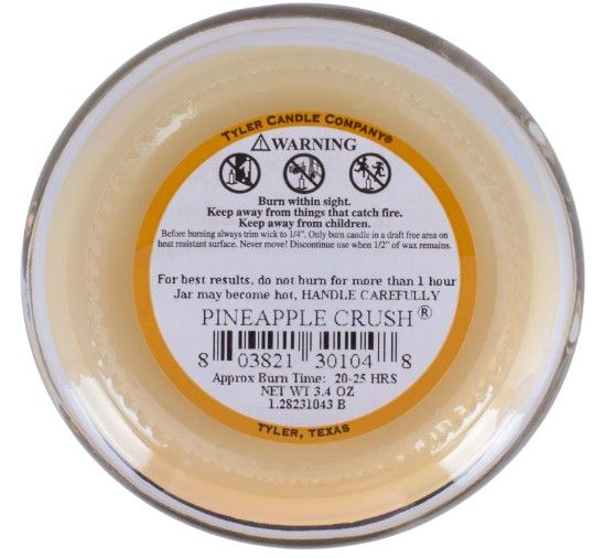 3.4 OZ PINEAPPLE CRUSH CANDLE