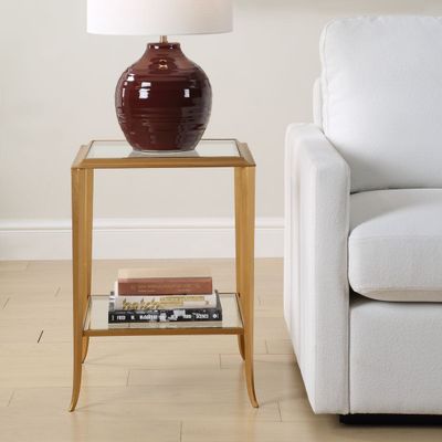ACCENT TABLE-SALT &amp; LIGHT END TABLE