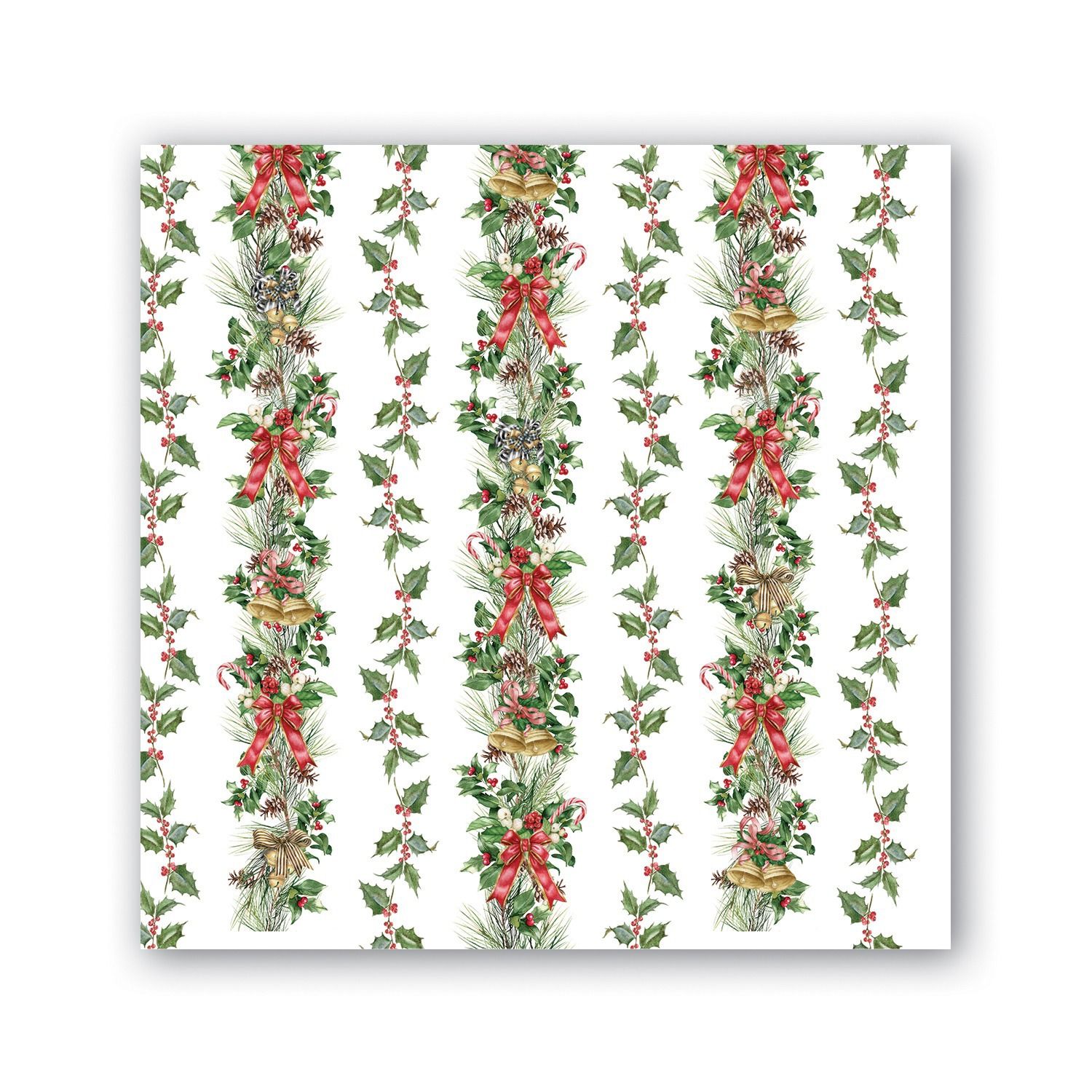 Holiday Garland Cocktail Napkin