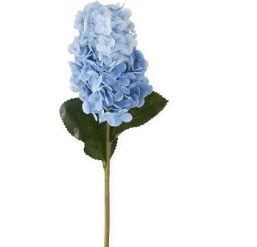 28 Inch Blue Real Touch Cone Hydrangea Stem