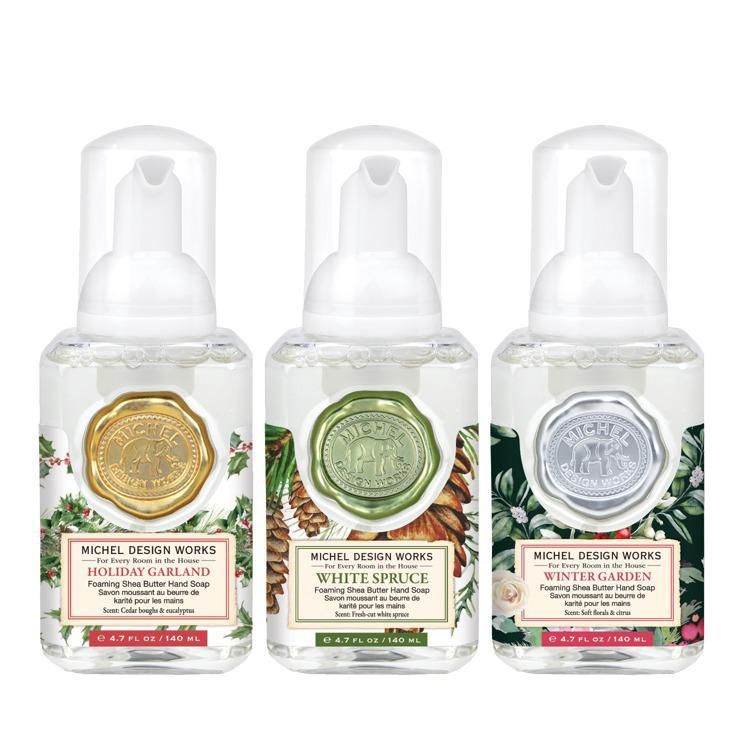 Happy Holidays Mini Foaming Soap