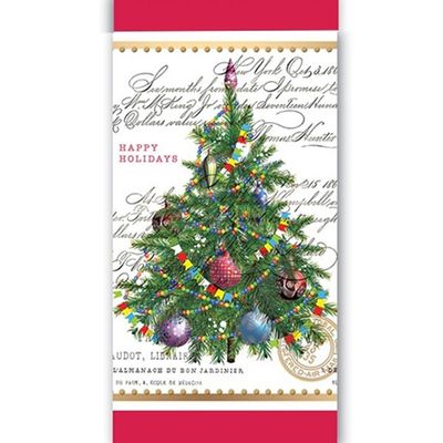 White Christmas Hostess Napkin