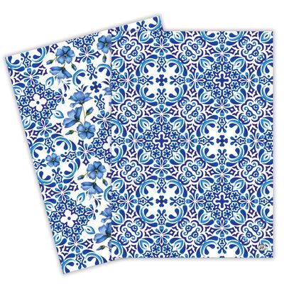 Indigo Seas Kitchen Towel Set of 2