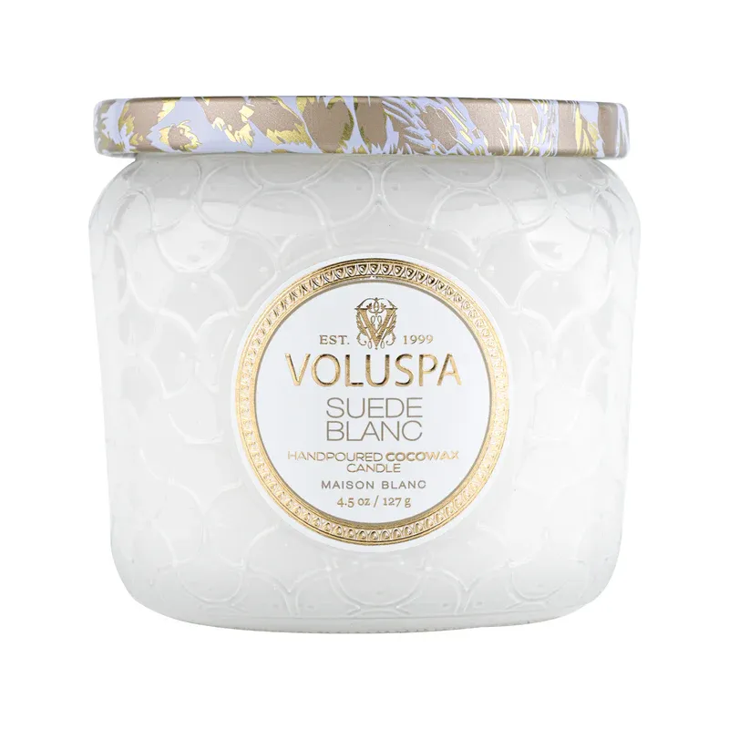 4.5OZ SUEDE BLANC PETITE JAR CANDLE