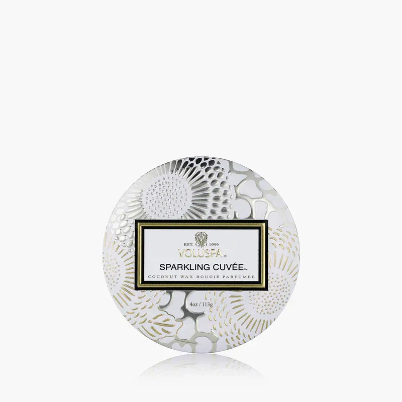4OZ SPARKLING CUVEE MINI TIN CANDLE