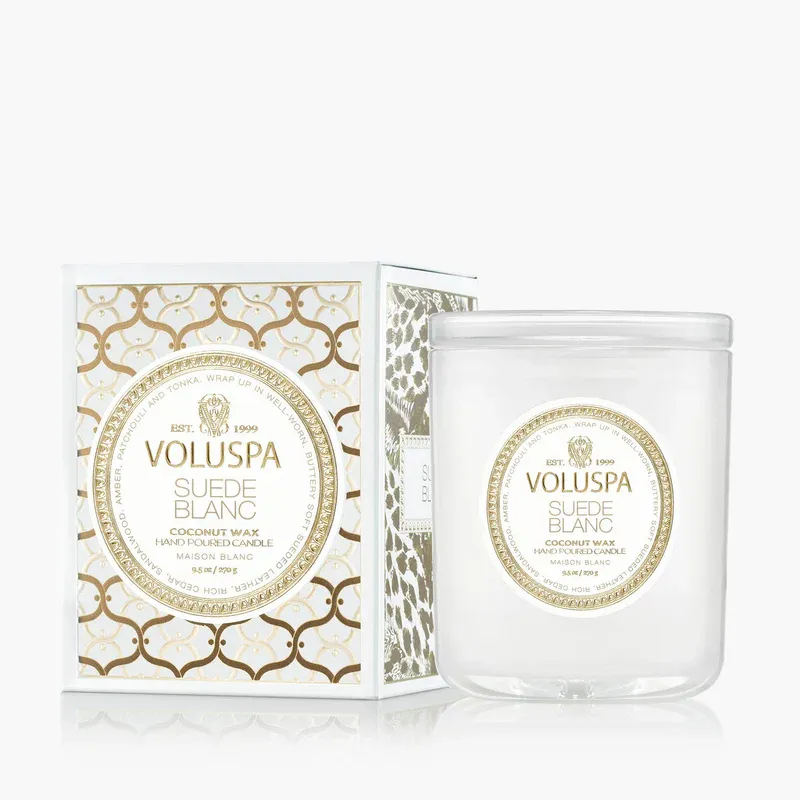 9.5OZ SUEDE BLANC CLASSIC CANDLE