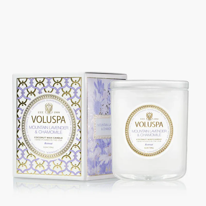 9.5OZ MOUNTAIN LAVANDER &amp; CHAMOMILE CLASSIC CANDLE