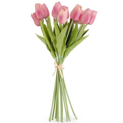 13" MAUVE REAL TOUCH MINI TULIP BUNDLE