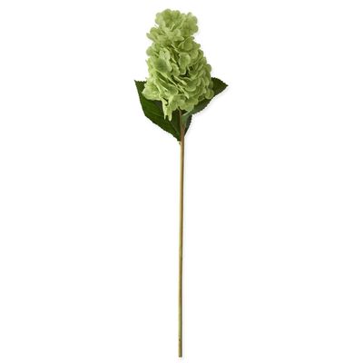 28" GREEN REAL TOUCH CONE HYDRANGEA STEM