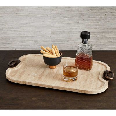 HIPPODROME TRAY TRAVERTINE