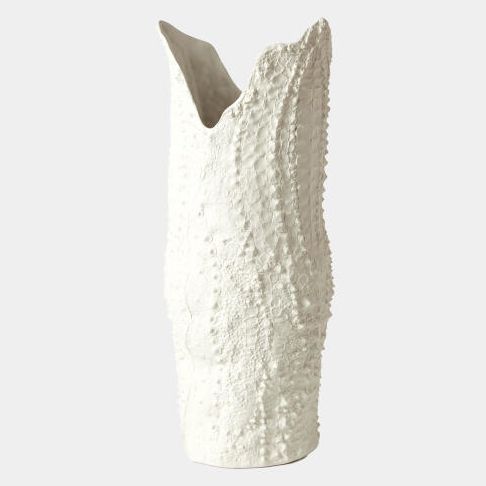 CROCODILE VASE  - MATTE WHITE - MEDIUM