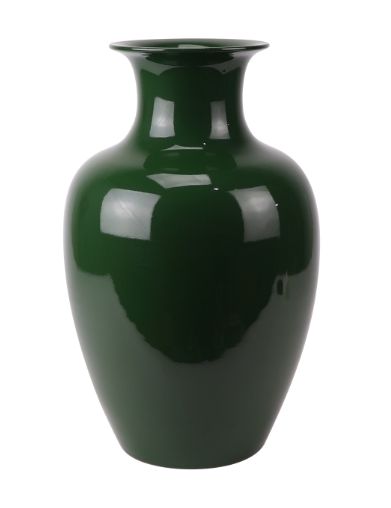 PORCELAIN FLOWER VASE 14'' H GREEN