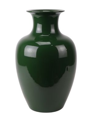 PORCELAIN FLOWER VASE 14'' H GREEN
