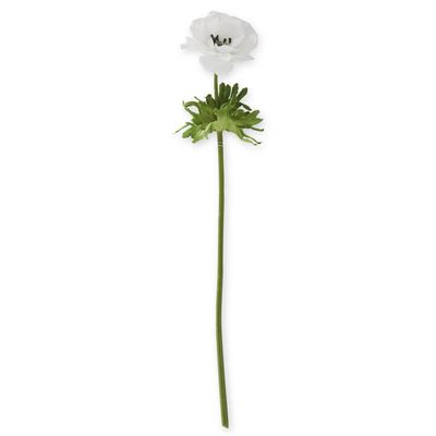 WHITE REAL TOUCH ANEMONE STEM