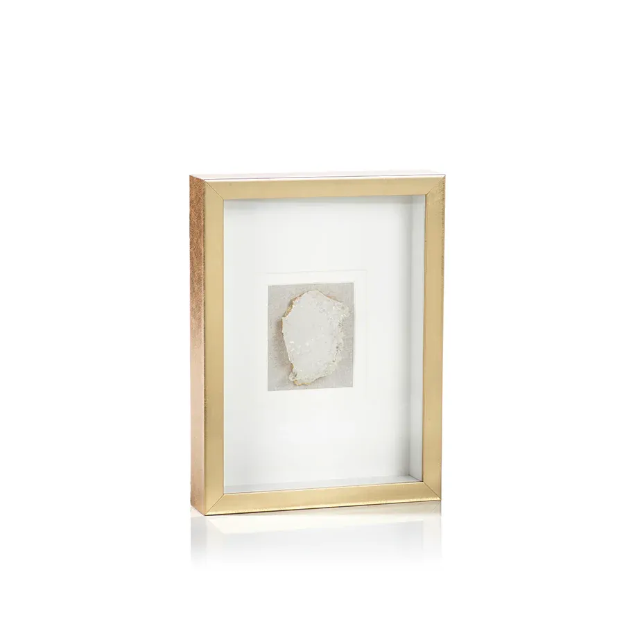 GOLD FRAMED CRYSTAL 12X16X2.5 - TALL