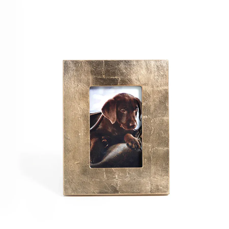 Gold Leaf Photo Frame- 4"x6"
