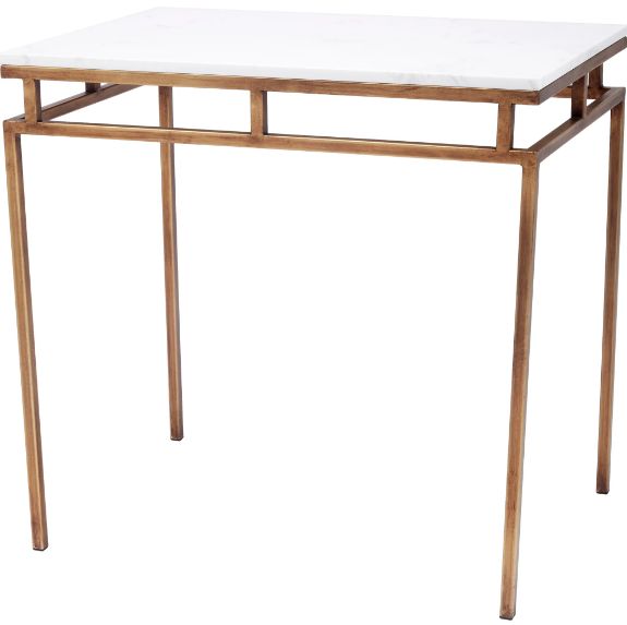 LARGE TAIT GOLD END TABLE