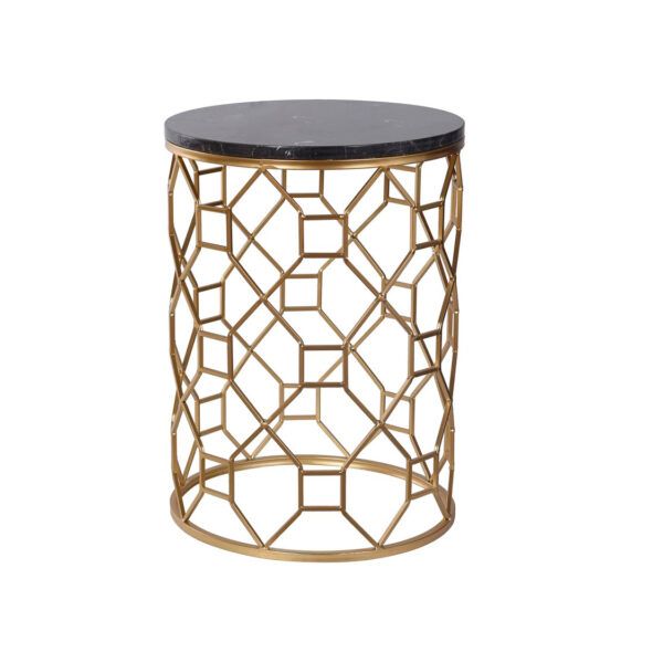 Oval Metal Side Table