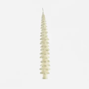 White Tree Taper Candle - Large