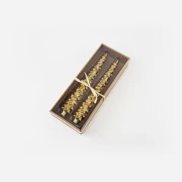 Gold Leaf Tree Candle - Boxed